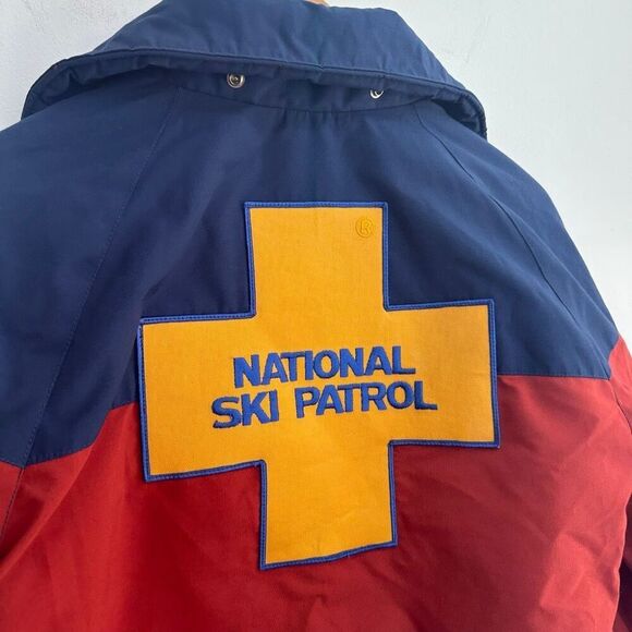 Alti of Santa Fe Women’s 80s Gore-Tex National Ski Patrol Rust Navy Zip Bomber J - Picture 10 of 14